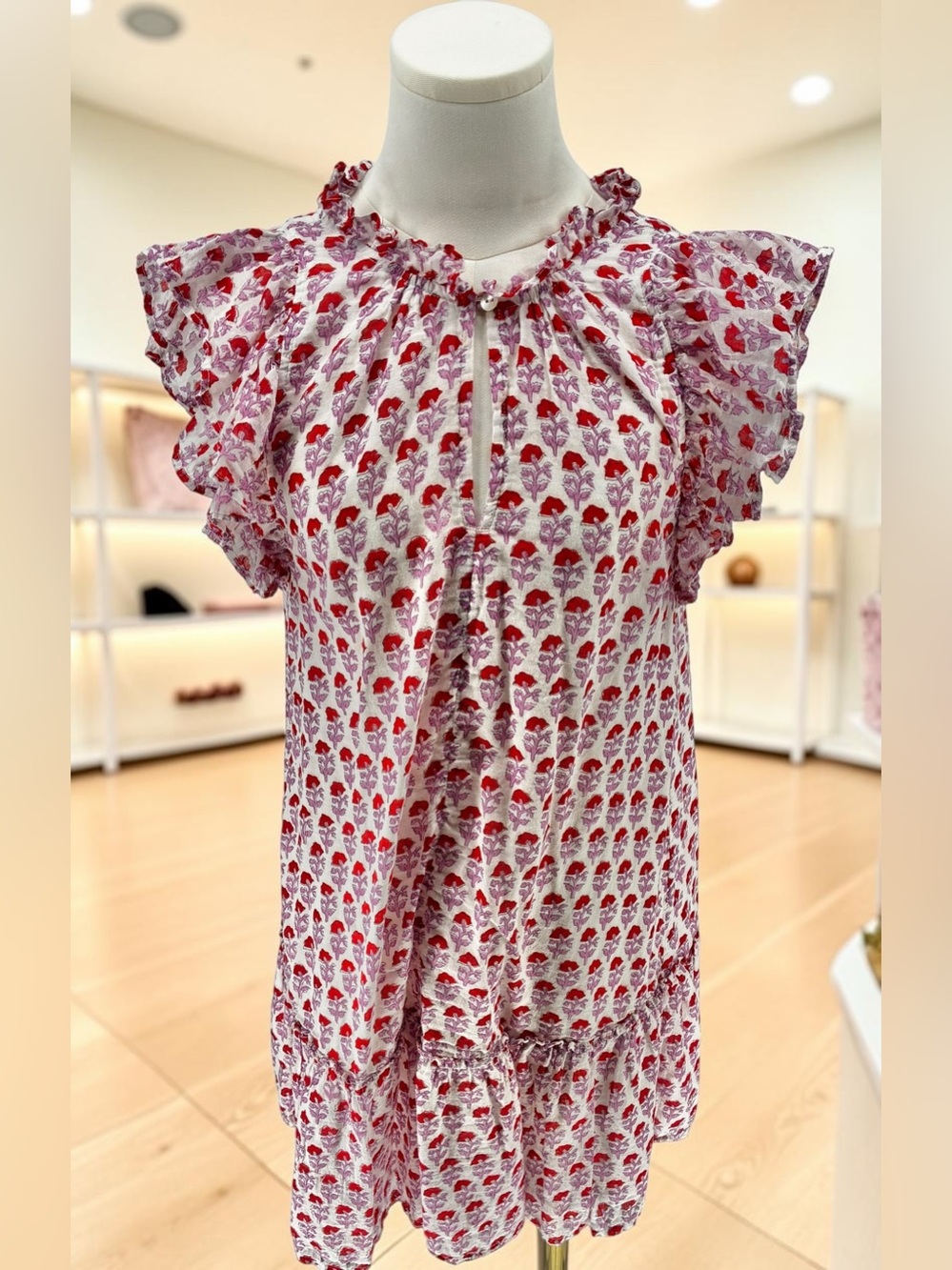 Oliphant Women’s Flirty Ruffle Hem Dress - Size XS